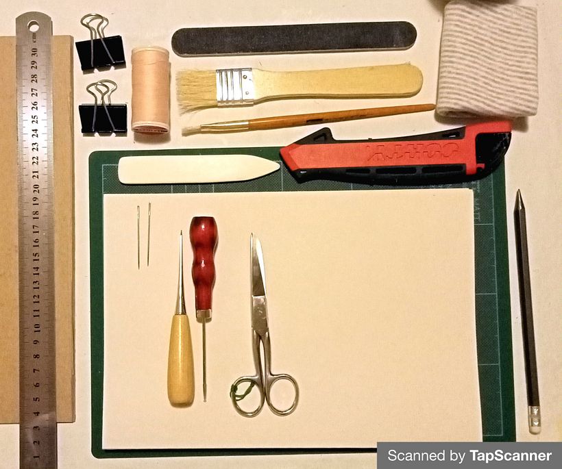 Materiales con hojas para técnica Pastel seco