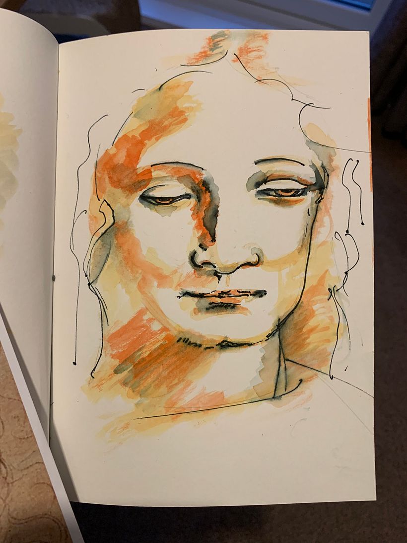 My project for course: Artistic Portrait with Watercolors 4