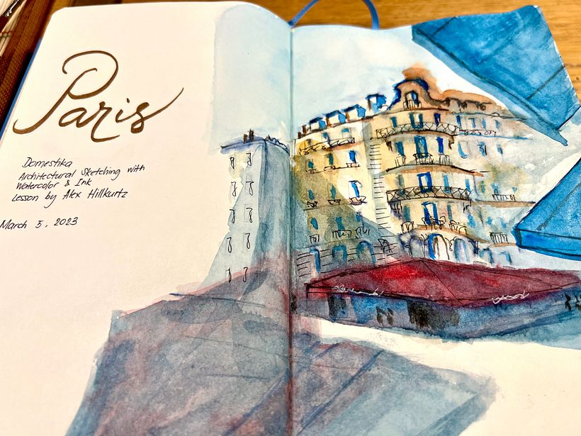 My project for course: Architectural Sketching with Watercolor and Ink 2