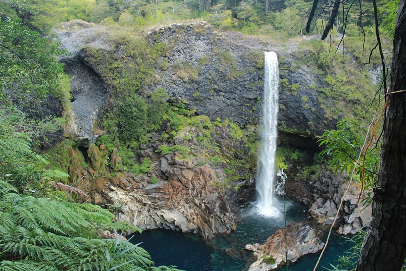 Salto del Huilo-Huilo Huilo, Región de los Lagos, Chile.