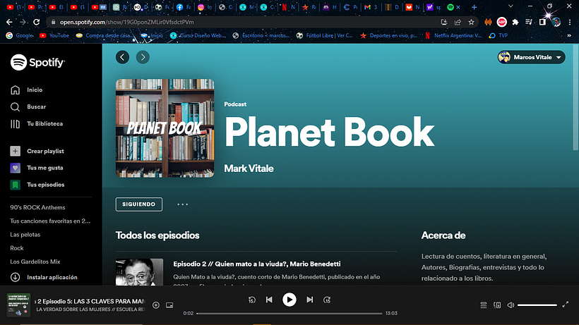 Podcast de literatura y cuentos