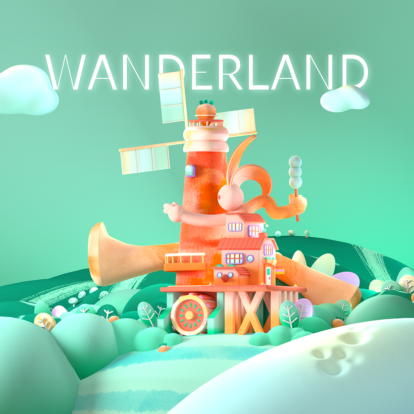 My project for course: Modeling a Colorful 3D World in Cinema 4D and Redshift 1
