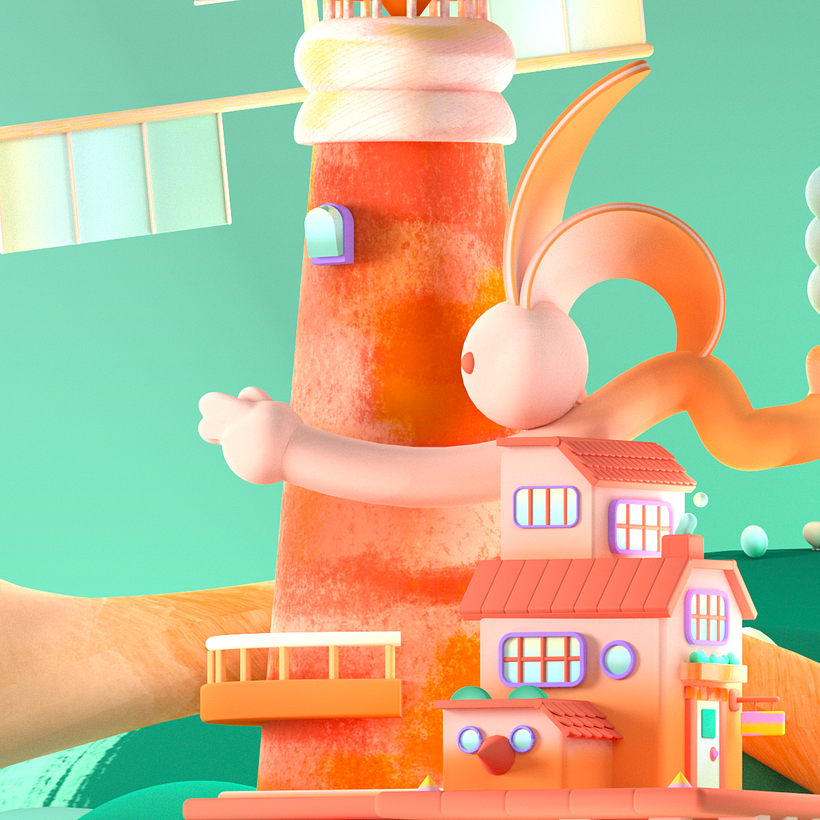 My project for course: Modeling a Colorful 3D World in Cinema 4D and Redshift 4