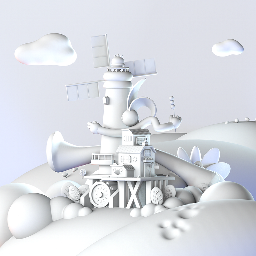 My project for course: Modeling a Colorful 3D World in Cinema 4D and Redshift 12
