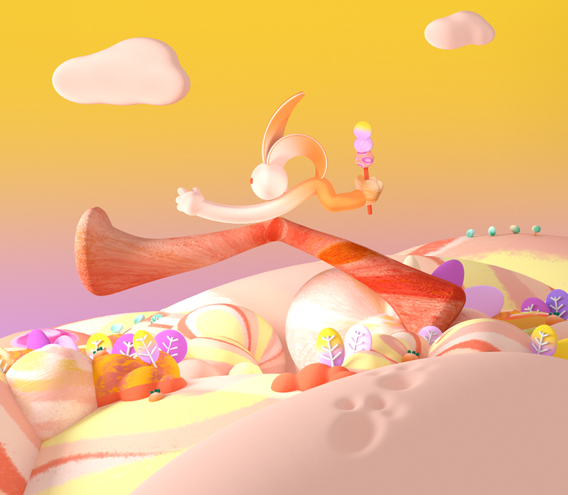 My project for course: Modeling a Colorful 3D World in Cinema 4D and Redshift 15