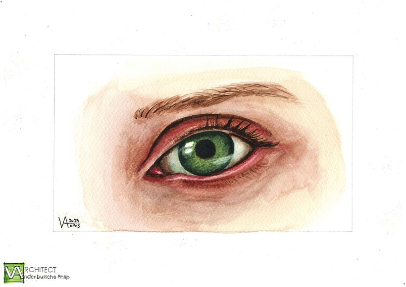 My first eye painting exercises. 1