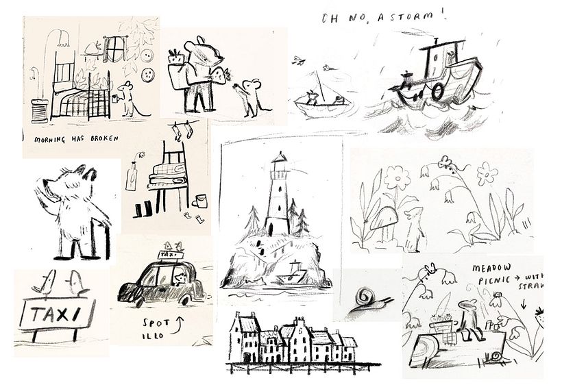 Exploratory sketches