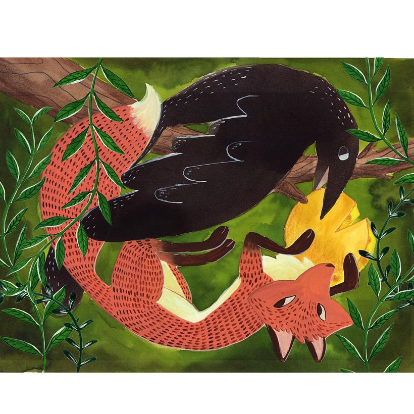 The Fox and the Crow by Aesopus 2