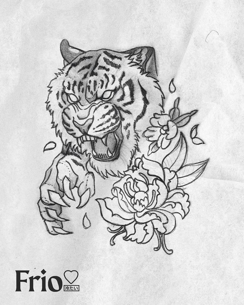 Mi proyecto del curso: Técnicas de tatuaje blackwork con línea fina 1