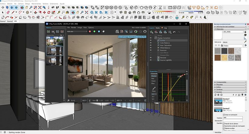 AJUSTES EN LA IMAGEN EN VRAY