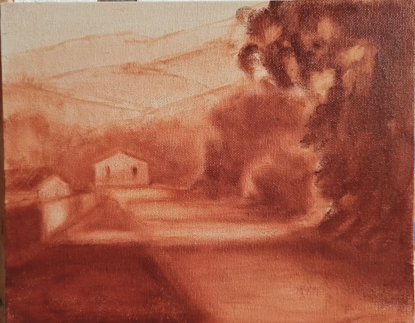 Meu projeto do curso: Pintura de paisagem a óleo: explore o poder da luz 1