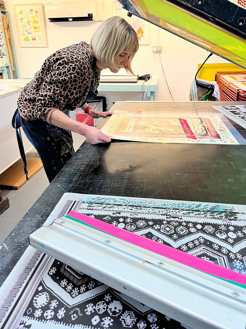 this one was too big to print at home so I'm working in the studio