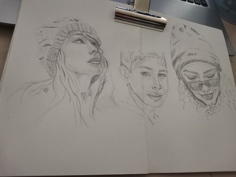 Mi proyecto del curso: Sketchbook de retrato: explora el rostro humano 1