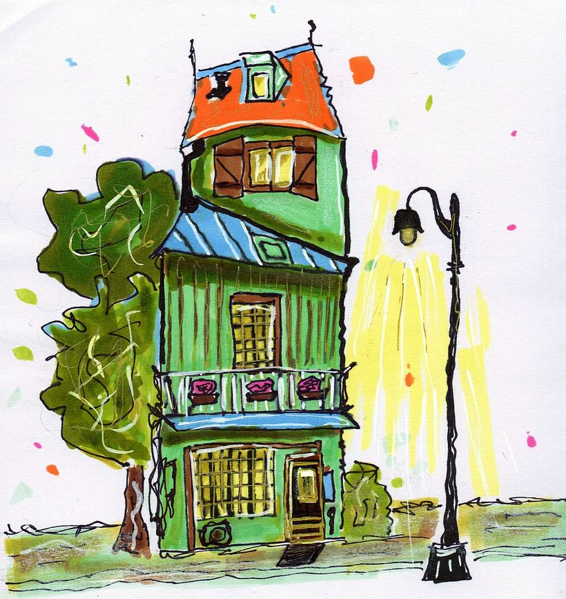 My project for course: Expressive Architectural Sketching with Colored Markers 11