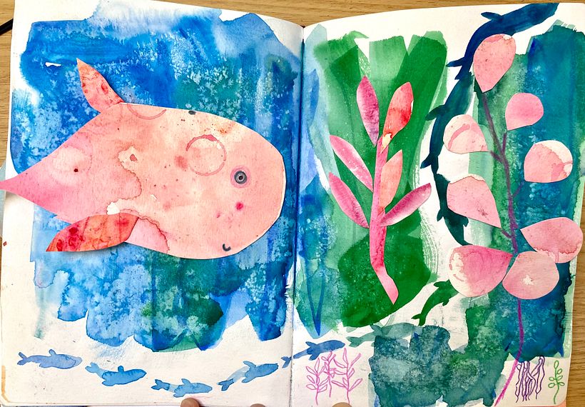 Pink whale