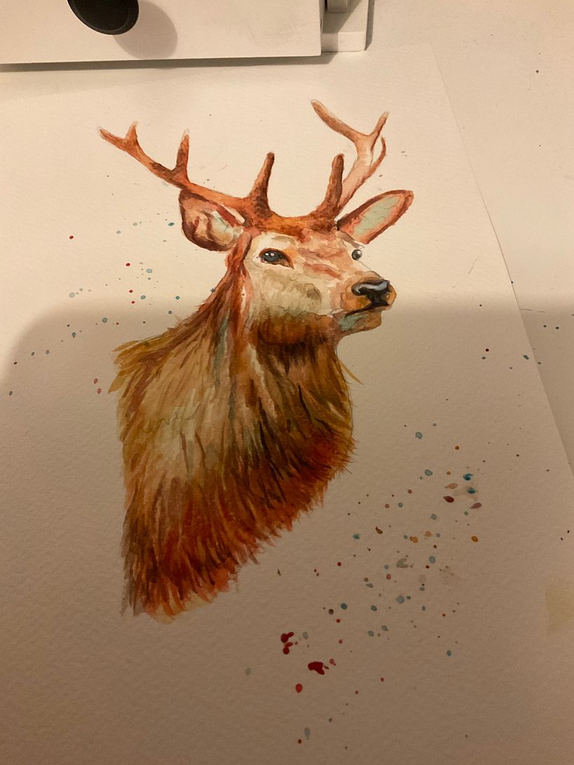 My project for course: Expressive Animal Portraits in Watercolor 3