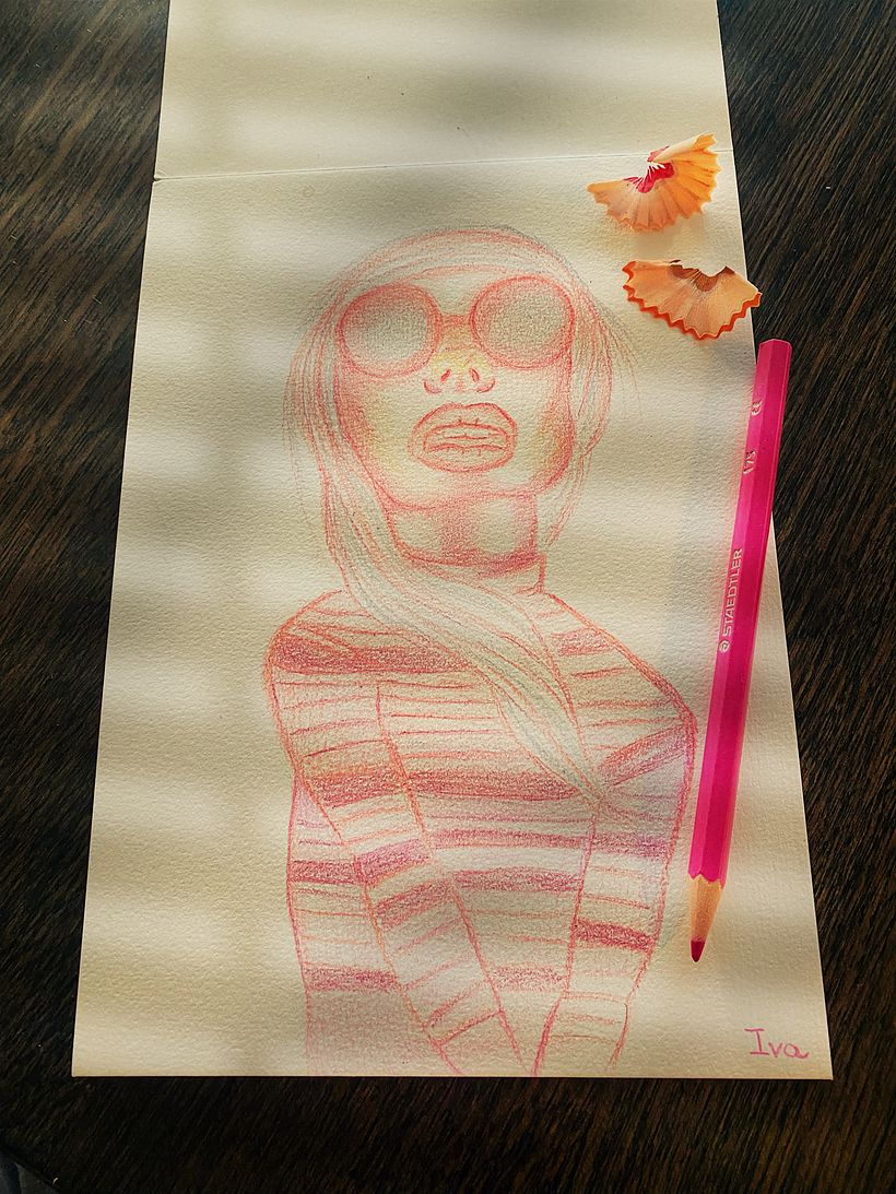 My project for course: Vibrant Portrait Drawing with Colored Pencils 4