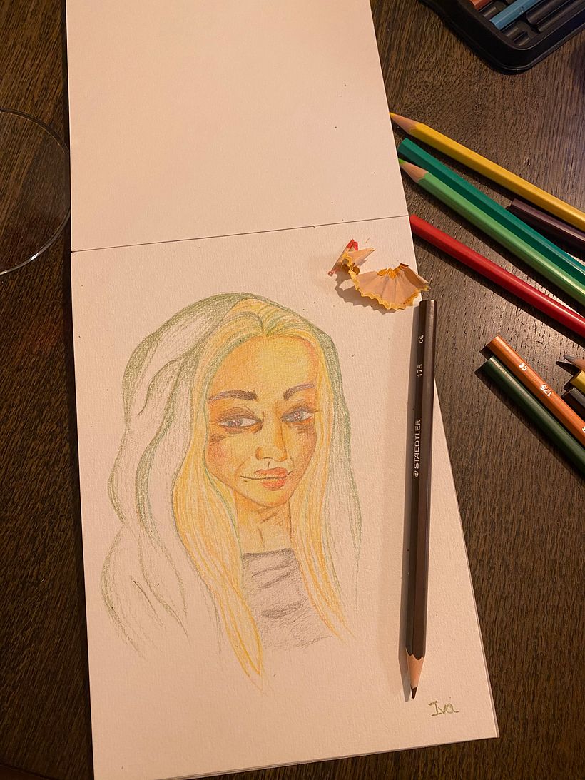 My project for course: Vibrant Portrait Drawing with Colored Pencils 11