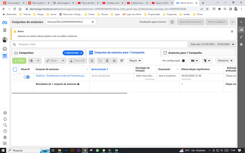 Meu projeto do curso: Google Ads e Facebook Ads do zero 1