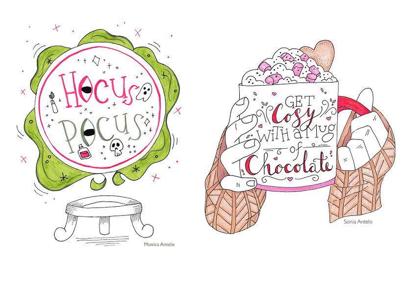 My project for course: Creative Doodling and Hand-Lettering for Beginners - Illustrazione tradizionale
