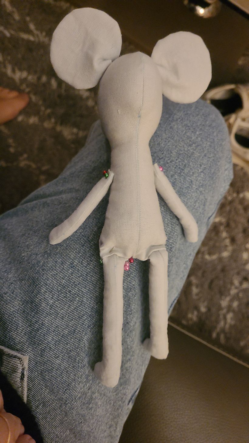 Mon projet du cours : Création artisanale d'un jouet en chiffon - souriceau  3
