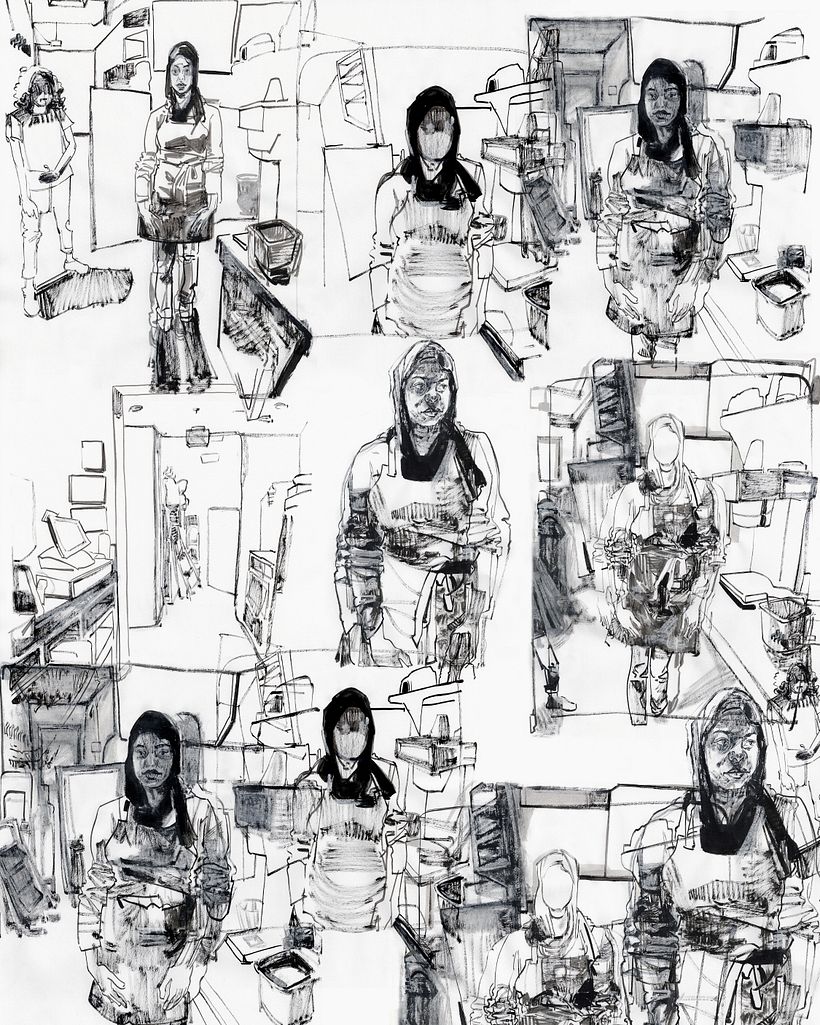 Collage of a Scene (Rhythm and Pattern through Repetition)