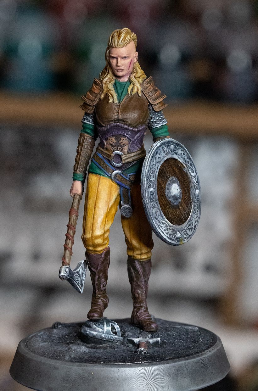 the repaint of the face after scrubbing it clean