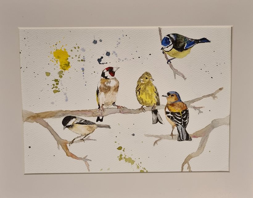 My project for course: Artistic Watercolor Techniques for Illustrating Birds 3