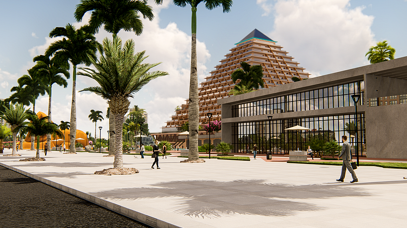 Projeto Conceitual de Cassino (Las Vegas) - Arquitetura
