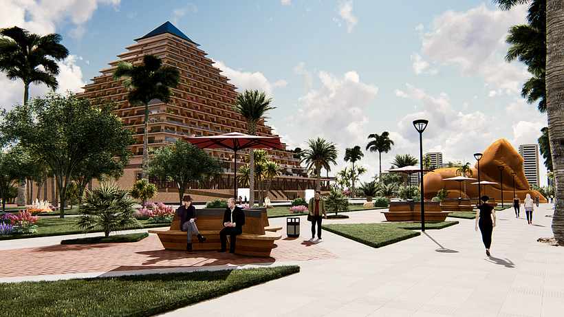 Projeto Conceitual de Cassino (Las Vegas) - Arquitetura