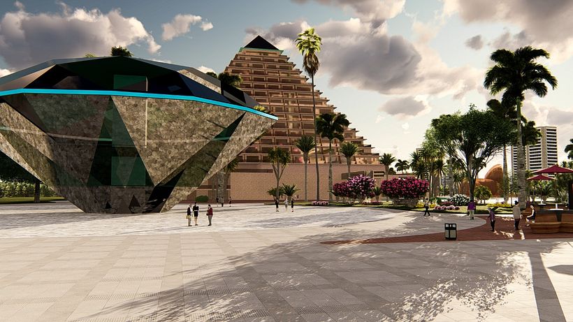 Projeto Conceitual de Cassino (Las Vegas) - Arquitetura