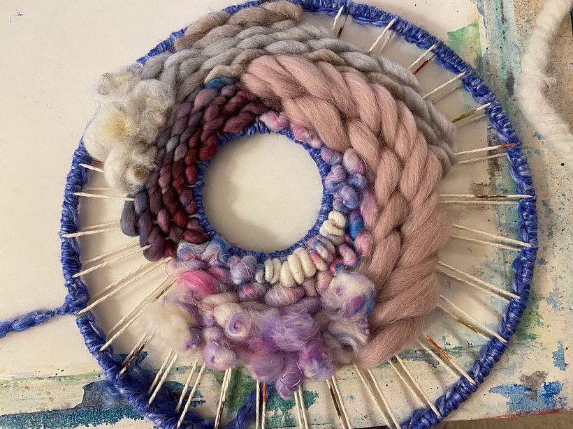 These fibers and colors from Strand Texture are amazing!! Having so much fun.