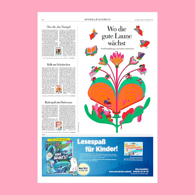 Editorial illustration for Die Zeit.  1