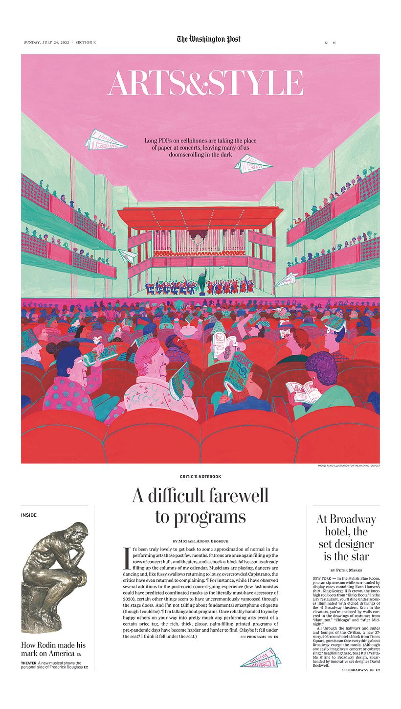 Cover for ARTS & STYLE of the Washington Post 1
