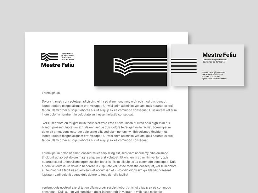 Conservatori Professional de Música de Benicarló - MESTRE FELIU - Branding und Identität