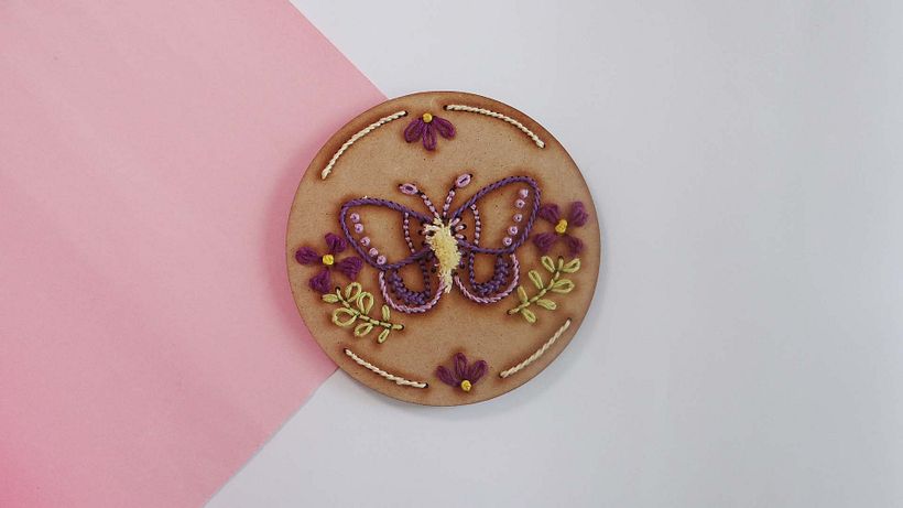 Mi proyecto del curso: Bordado en madera: arte inspirado en la naturaleza 1