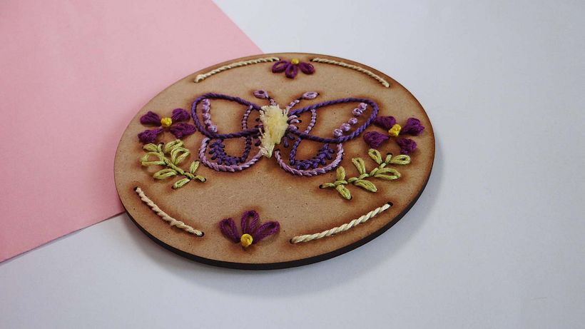 Mi proyecto del curso: Bordado en madera: arte inspirado en la naturaleza 2