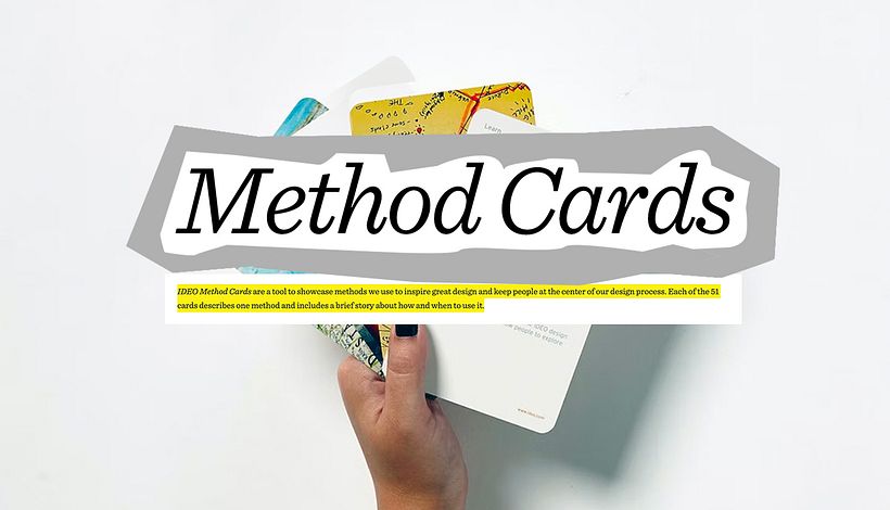 Method cards put people at the center of the design process.