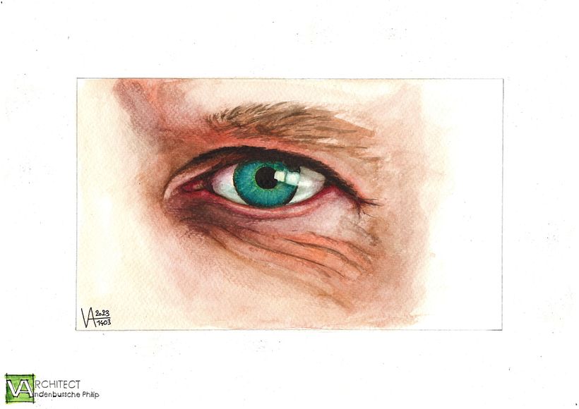 My first eye painting exercises. 2