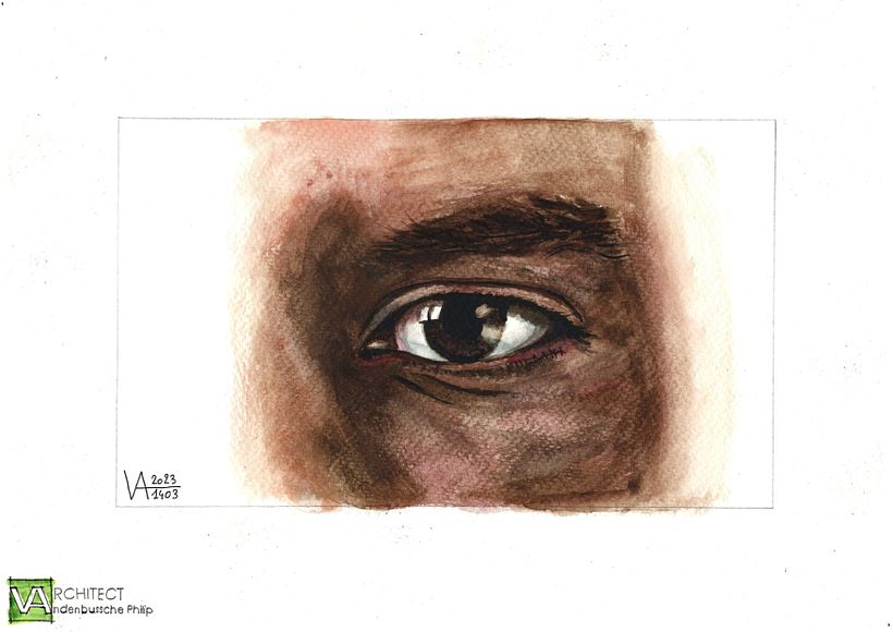 My first eye painting exercises. 3