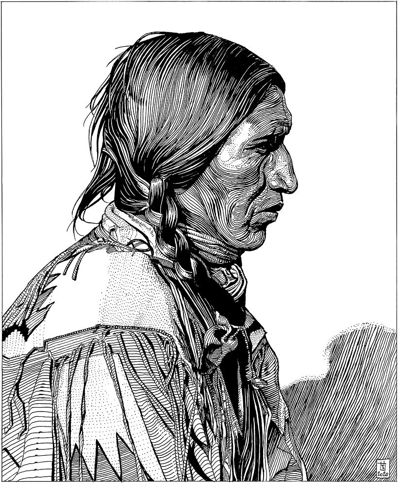 Native Americans - Ilustración tradicional
