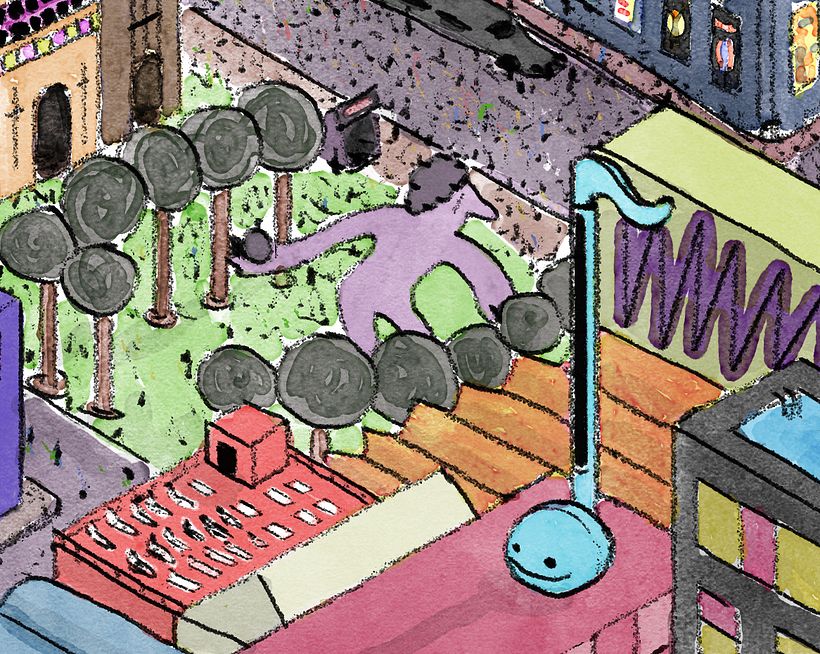 park + otamatone detail