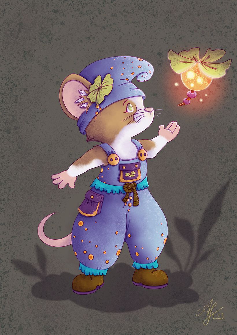 Mein Abschlussprojekt für den Kurs: Fantastische Tierillustration mit Procreate 1