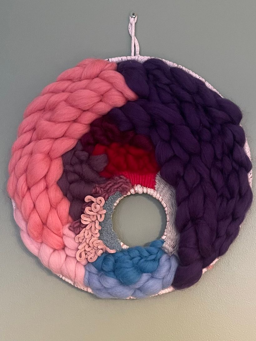 My project for course: Circular Weaving for Colorful Wall Decor 3