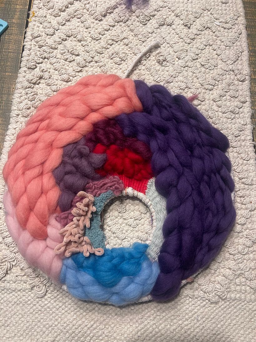 My project for course: Circular Weaving for Colorful Wall Decor 6