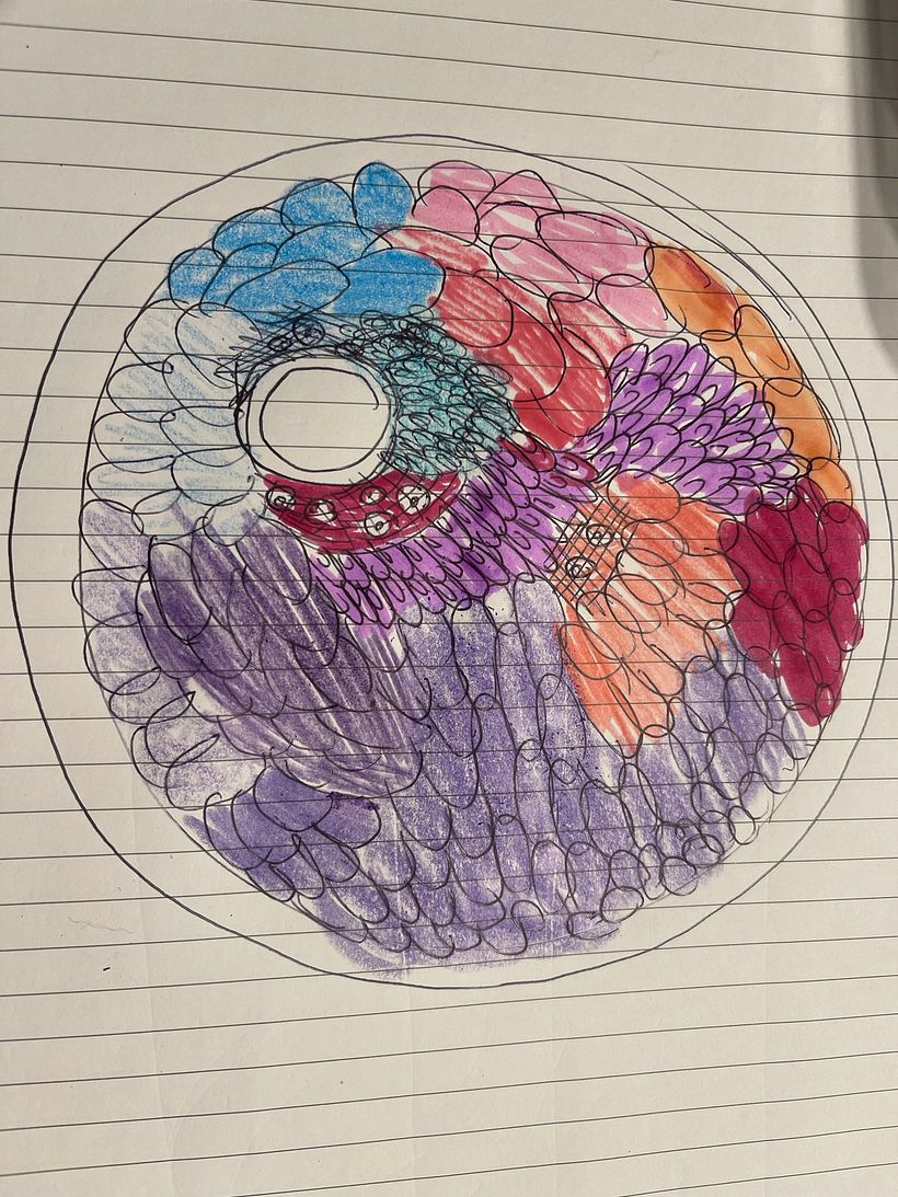 My project for course: Circular Weaving for Colorful Wall Decor 7