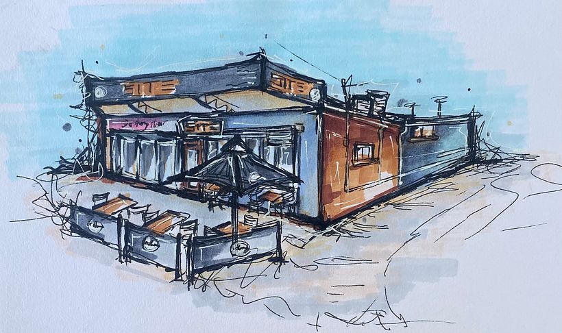 One of the local cafes - SITE cafe! The first owner really made this place alive!