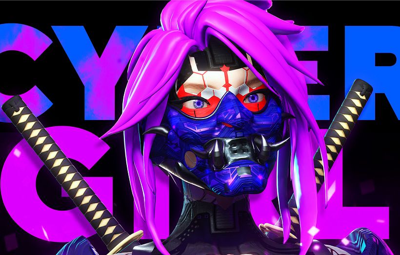 CYBER GEISHA WOMAN V3 BY Oscar Creativo 2