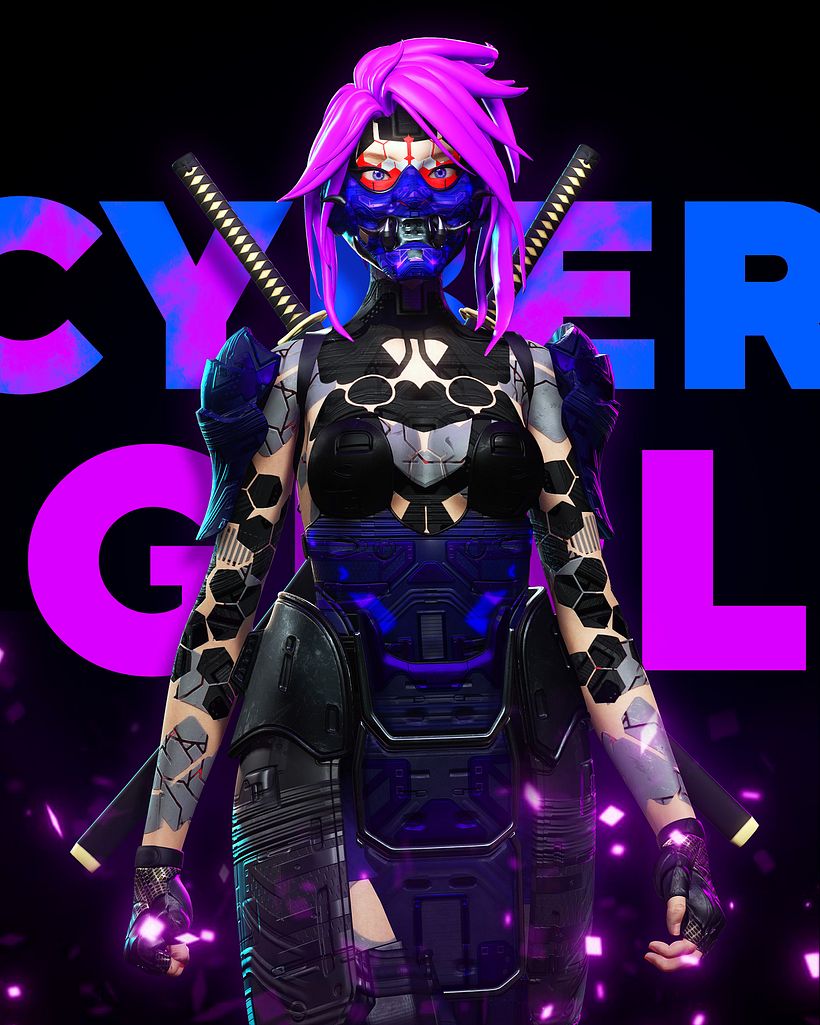 CYBER GEISHA WOMAN V3 BY Oscar Creativo 3