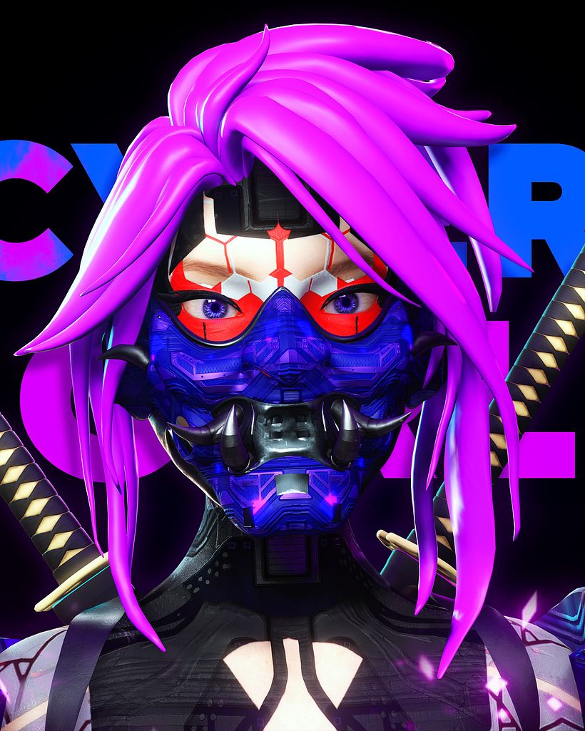 CYBER GEISHA WOMAN V3 BY Oscar Creativo 12